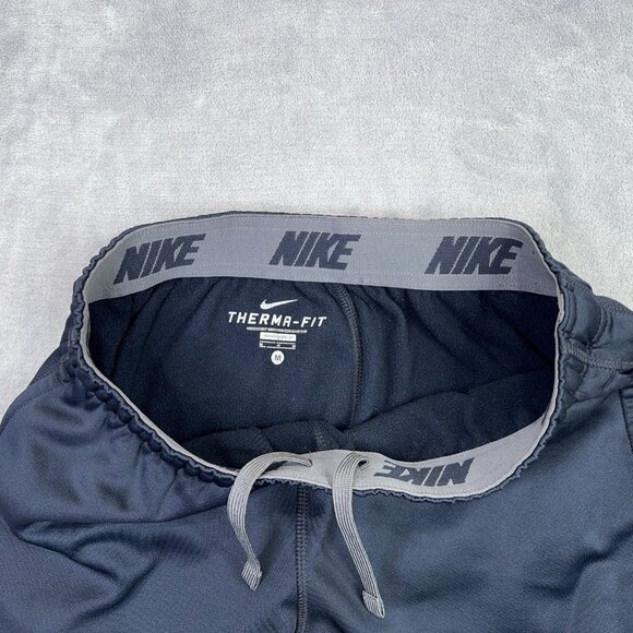Nike Therma Fit Knockout Jogger Pants Mens M Navy Blue Fleece Workout 379431-477 - Picture 6 of 15